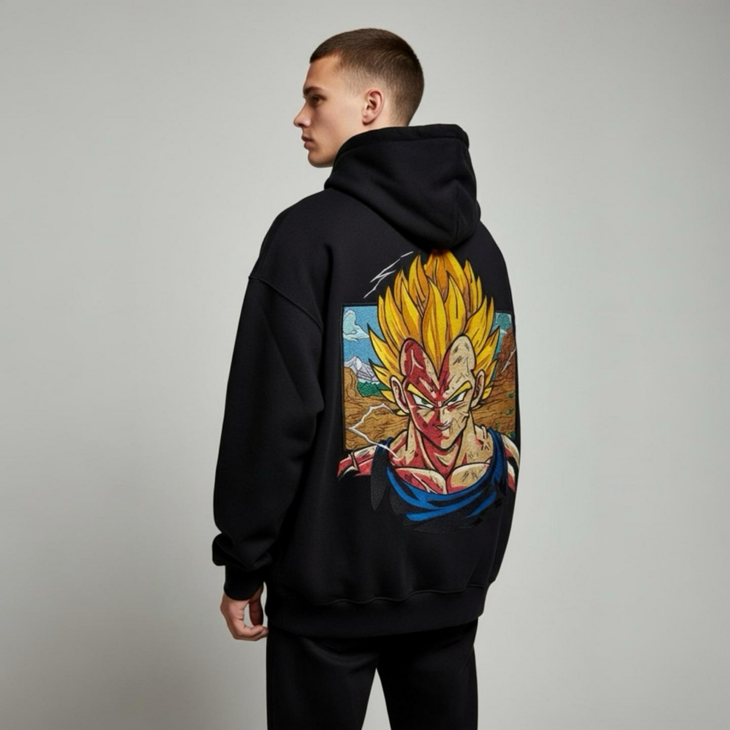 Majin Vegeta Embroidered Hoodie